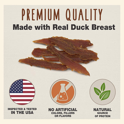 Gourmet Duck Breast Dog Jerky Treats, 14 Oz