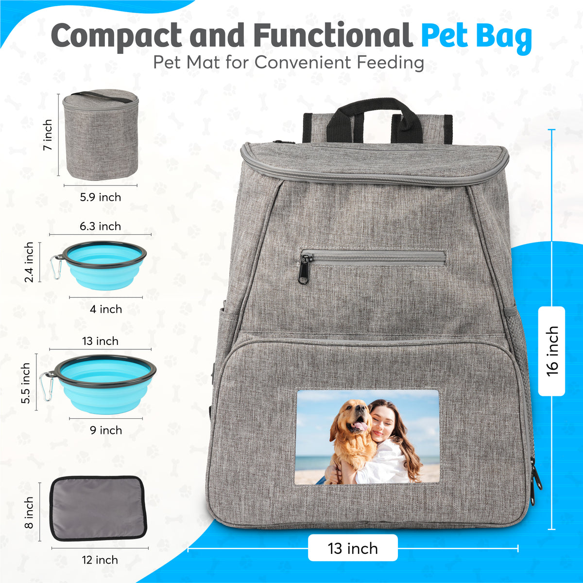 Pet Travel Bag - 50% off applied at checkout